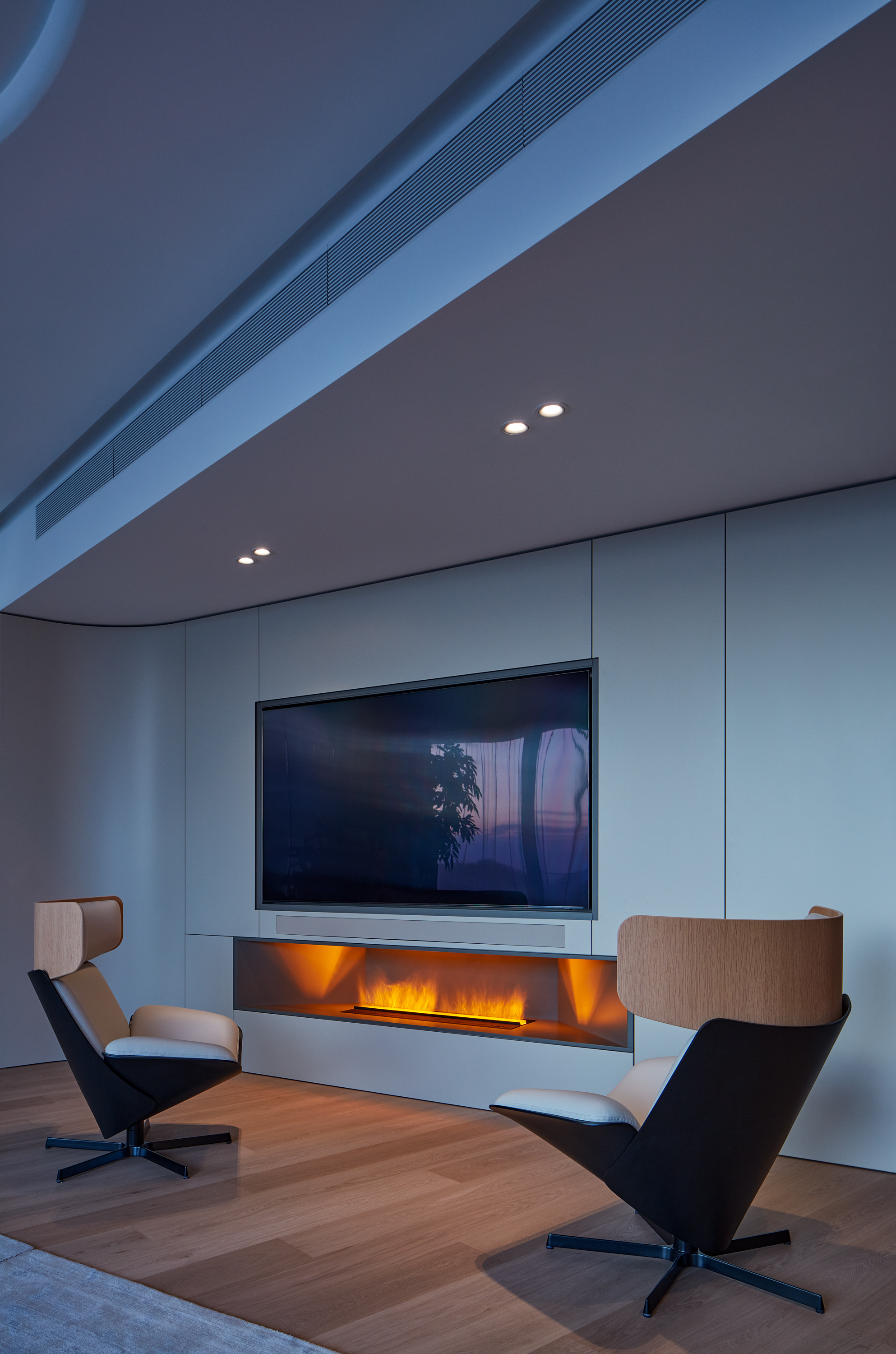 A diffuser instead of a fireplace