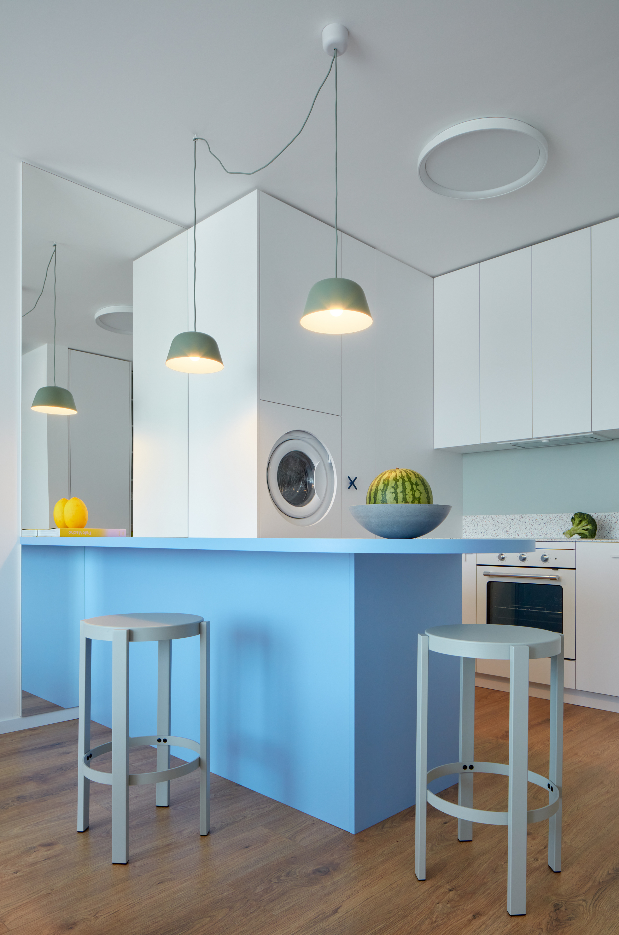 Washing machine in the kitchen
