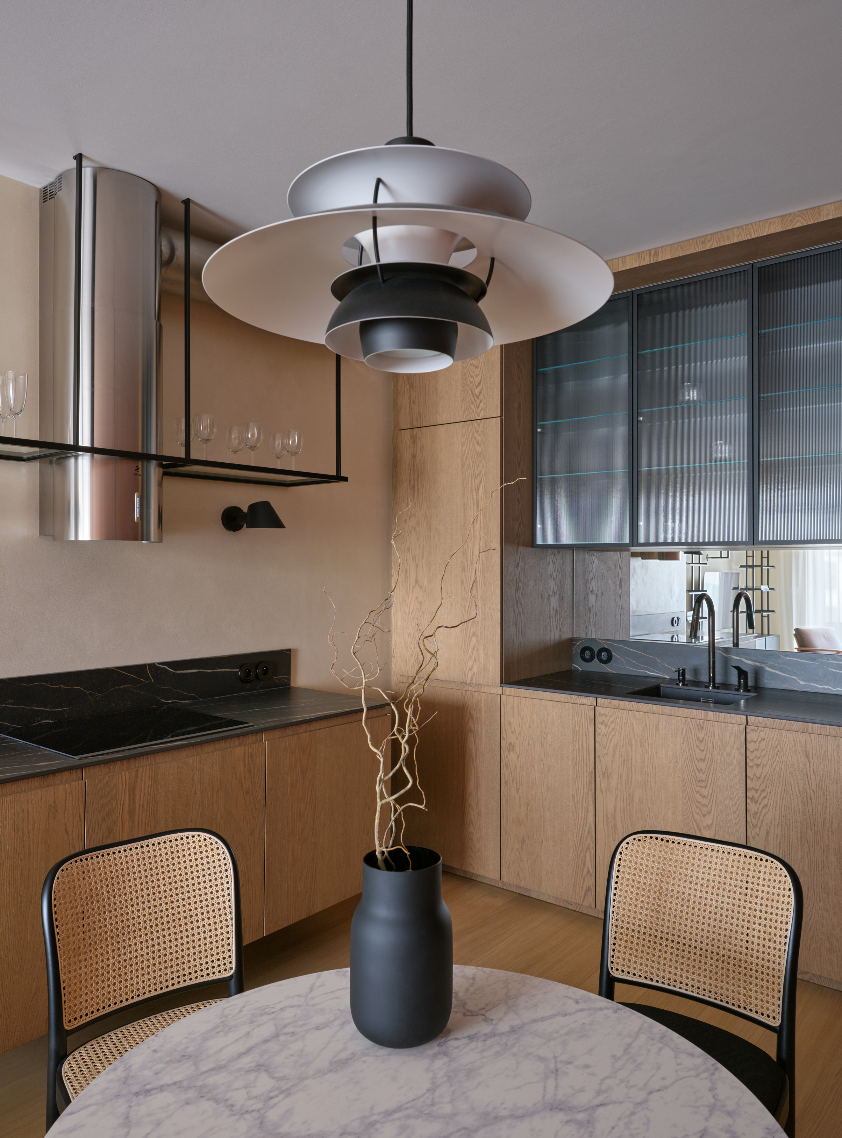 Kitchen with an unexpected view