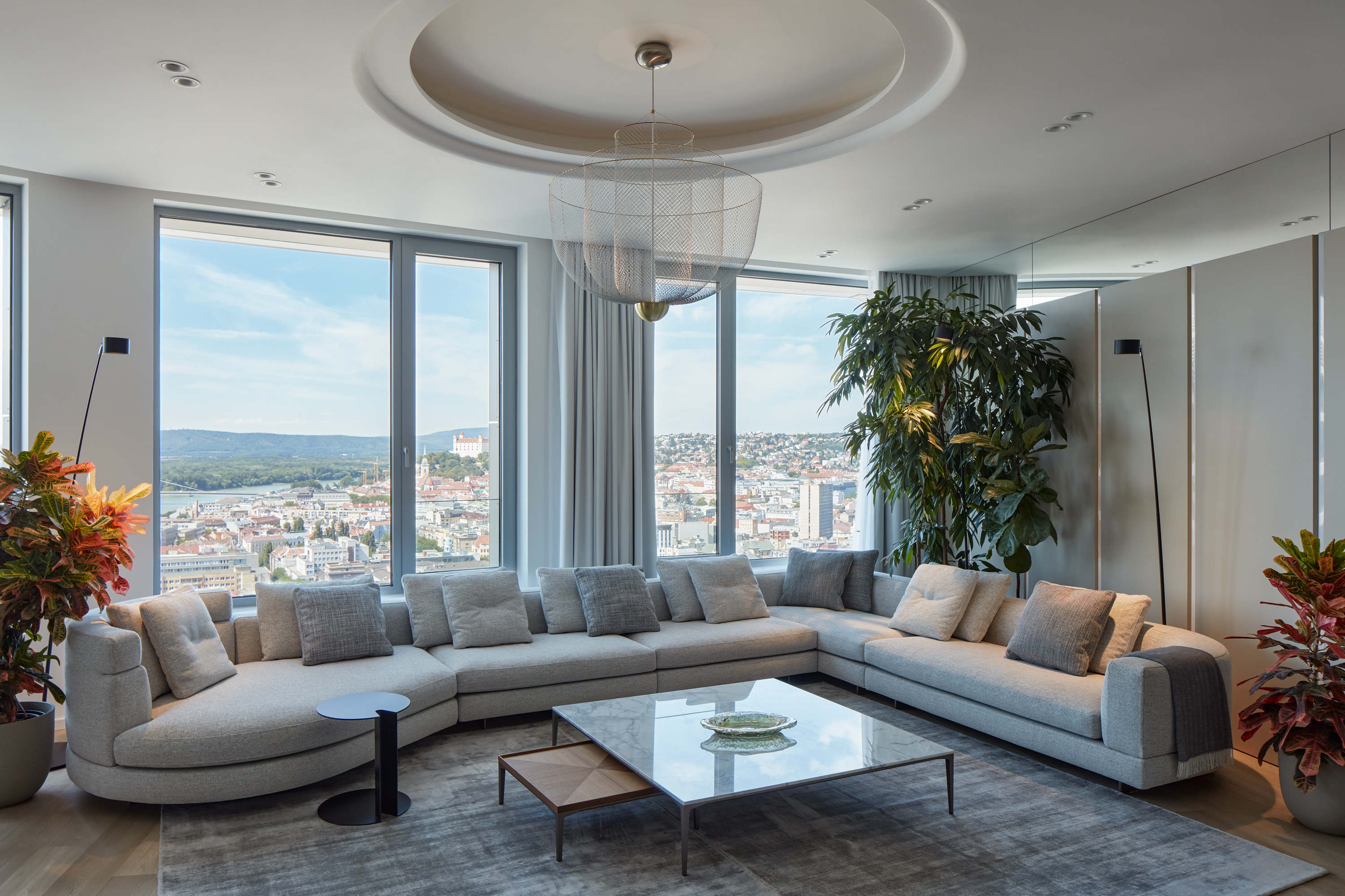Living area with panoramic views