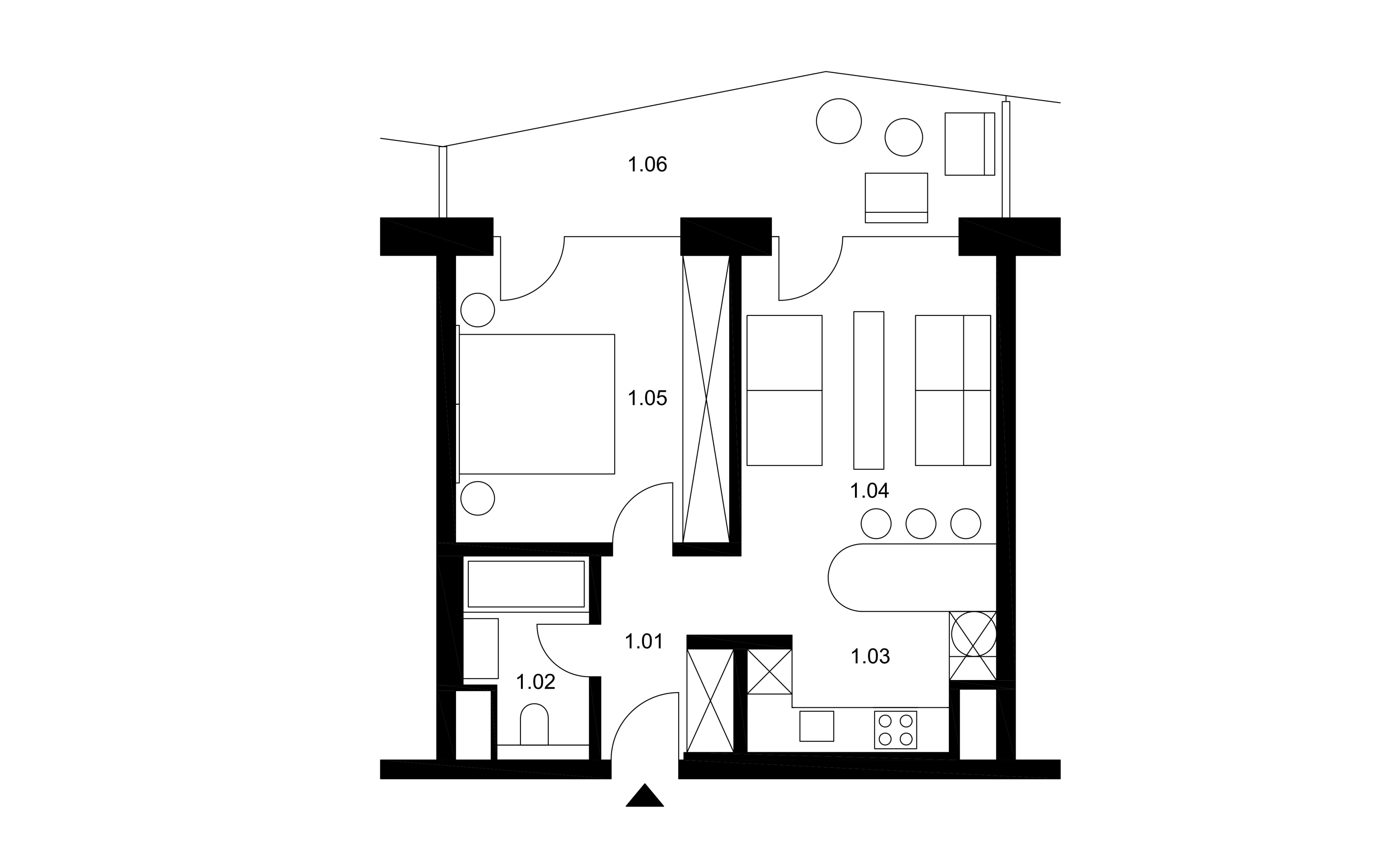 Colorful apartment for rent