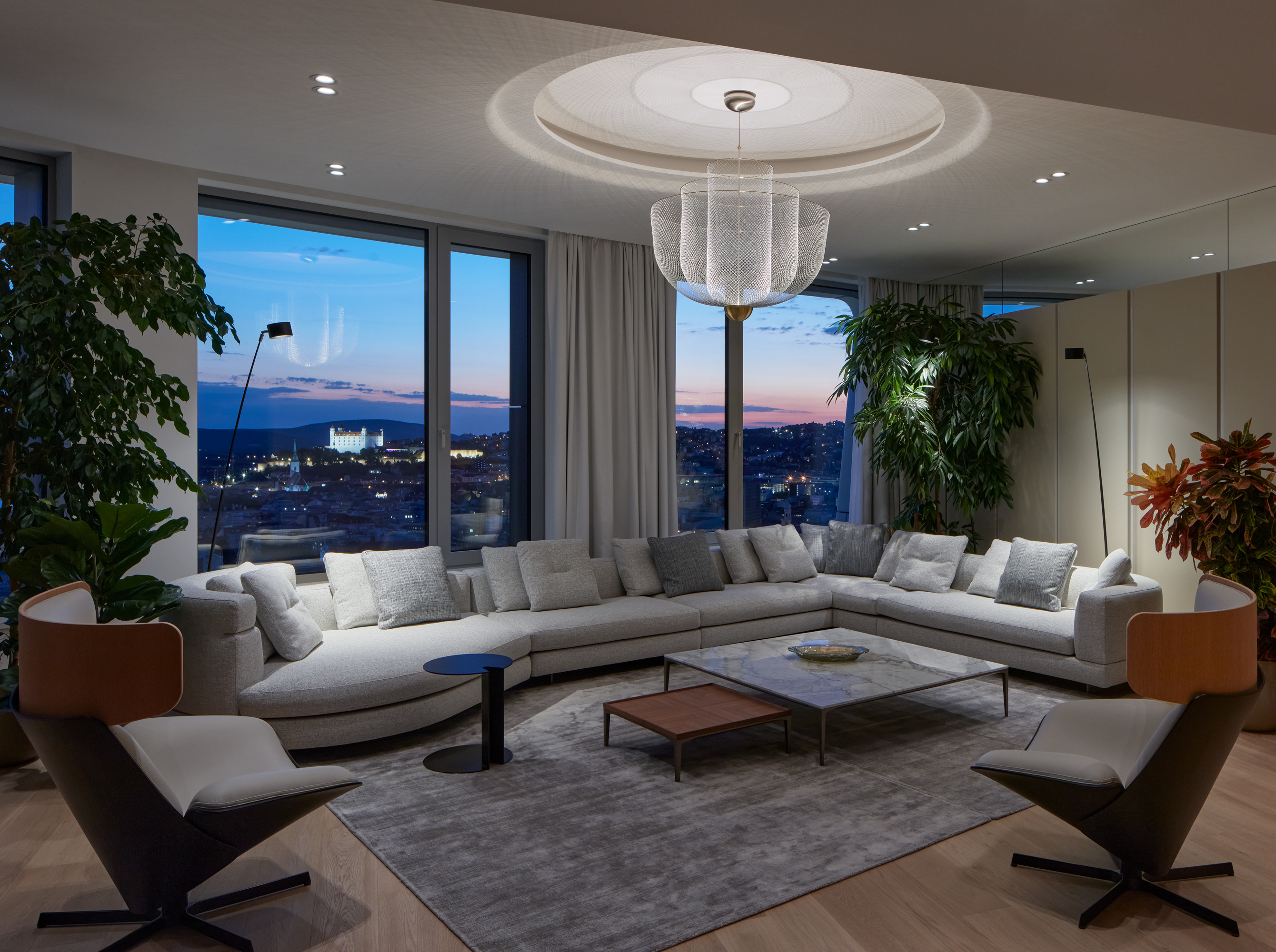Living area with panoramic views