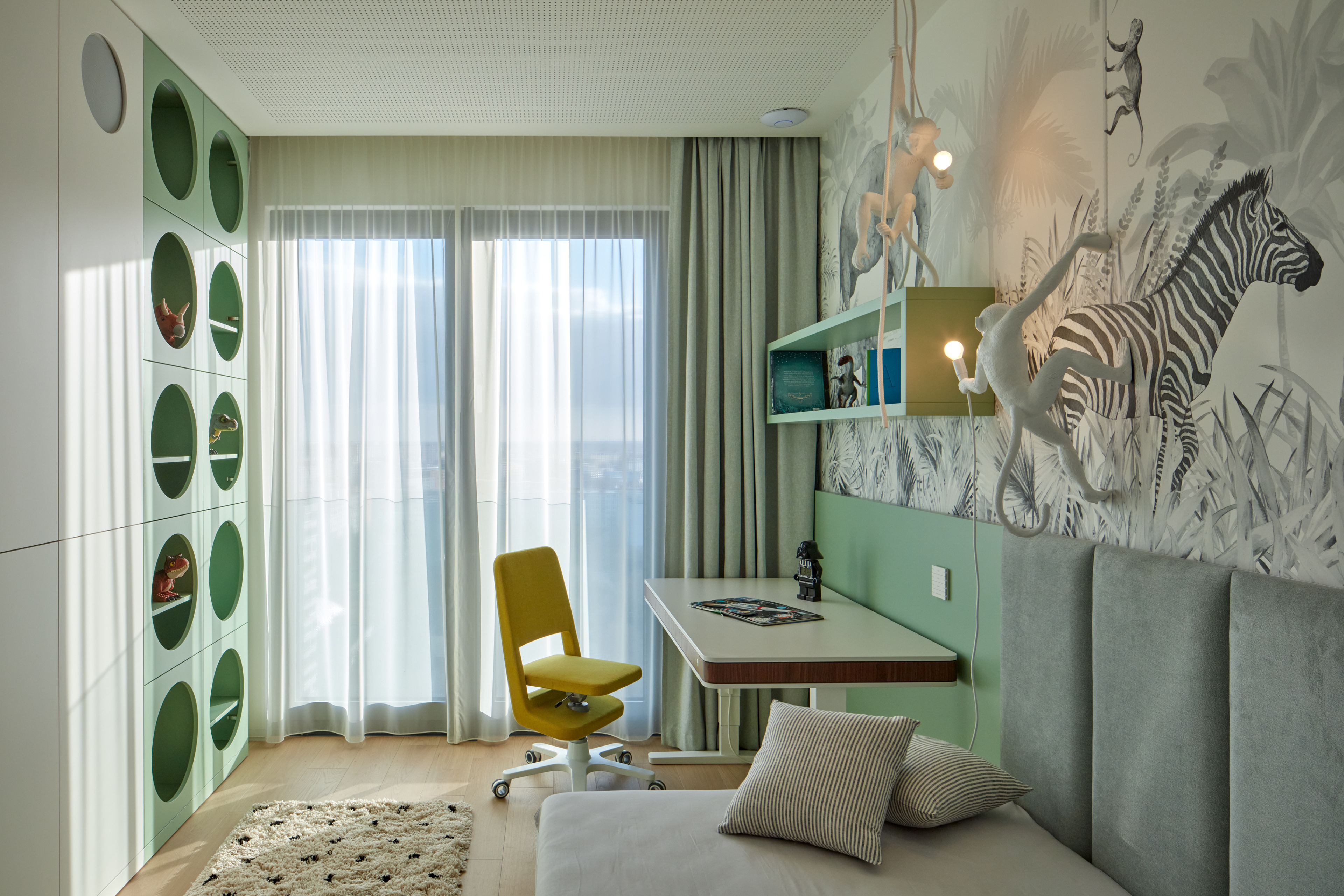 Jungle-inspired children’s room