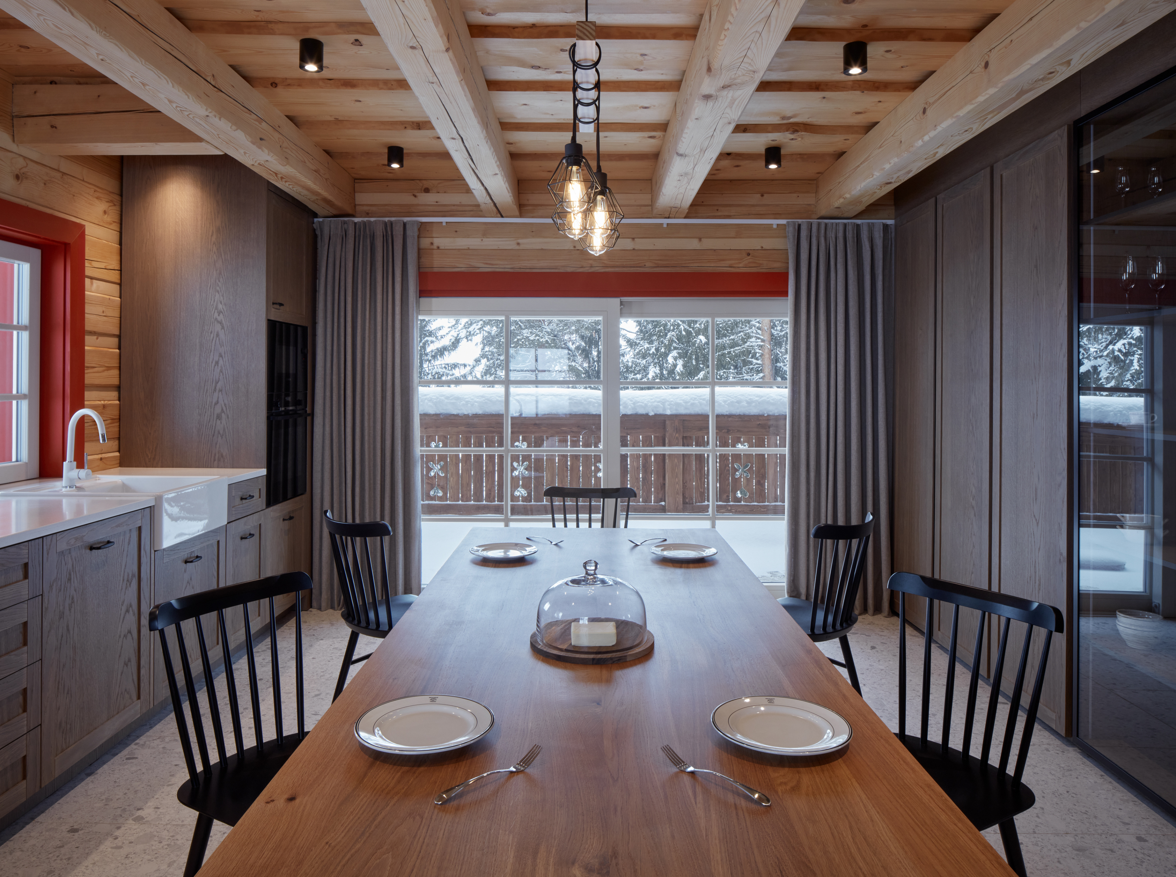 Rustic-style kitchen
