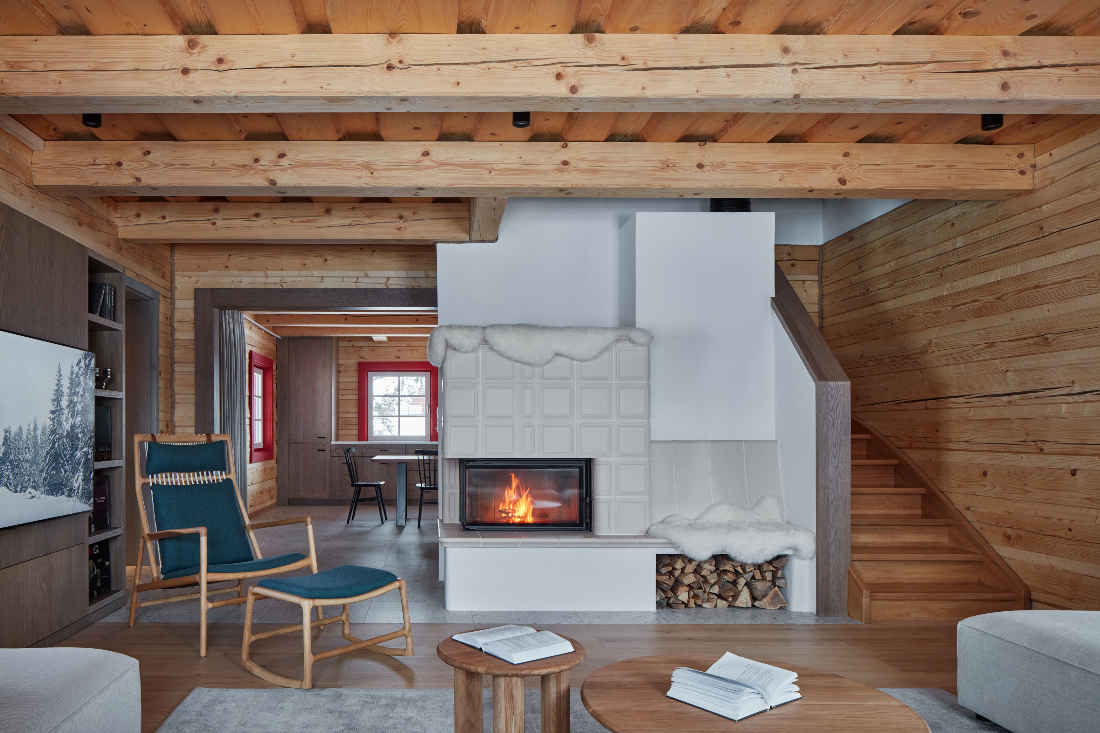 Fireplace as the focal point