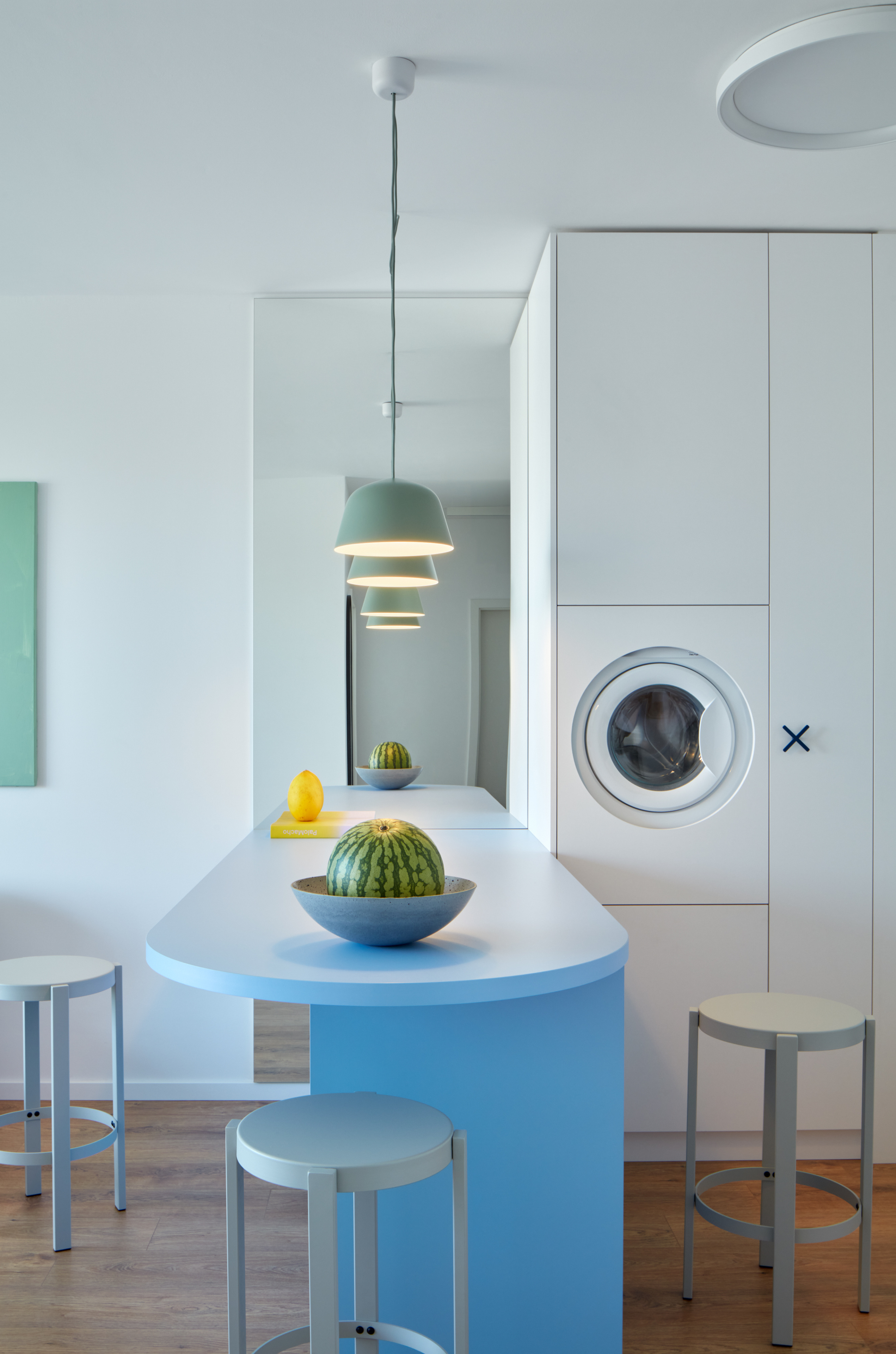 Washing machine in the kitchen
