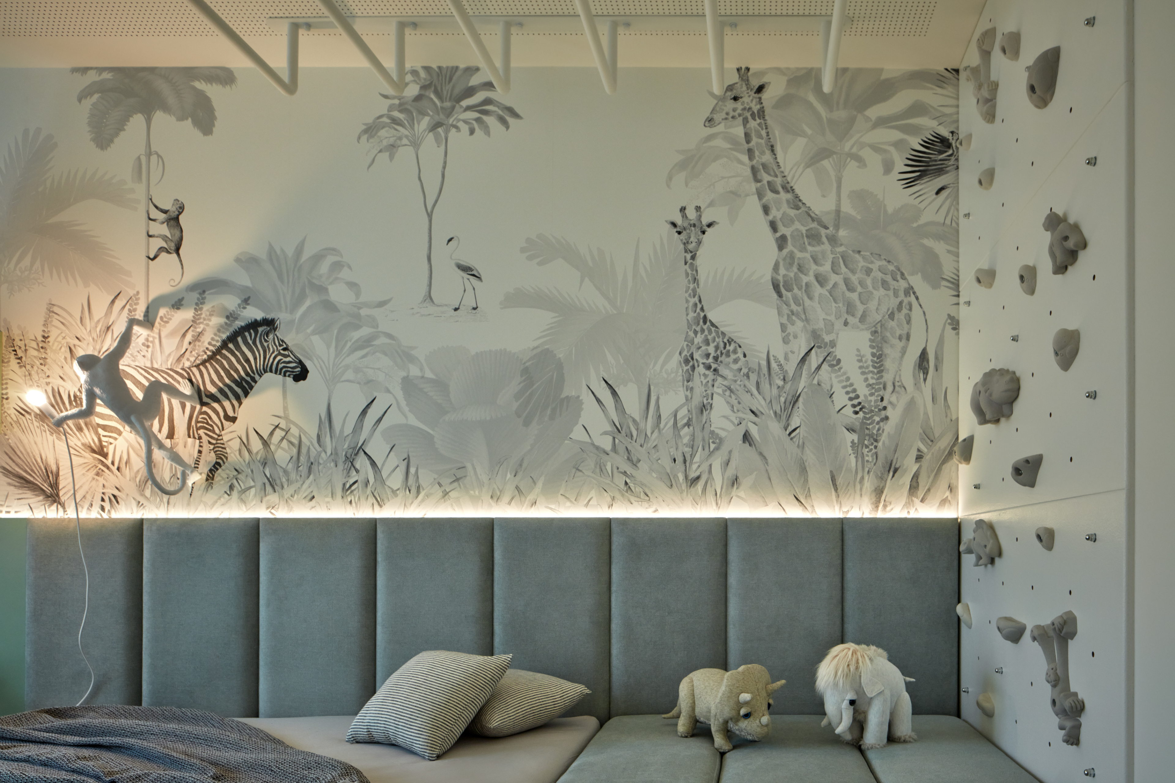 Jungle-inspired children’s room