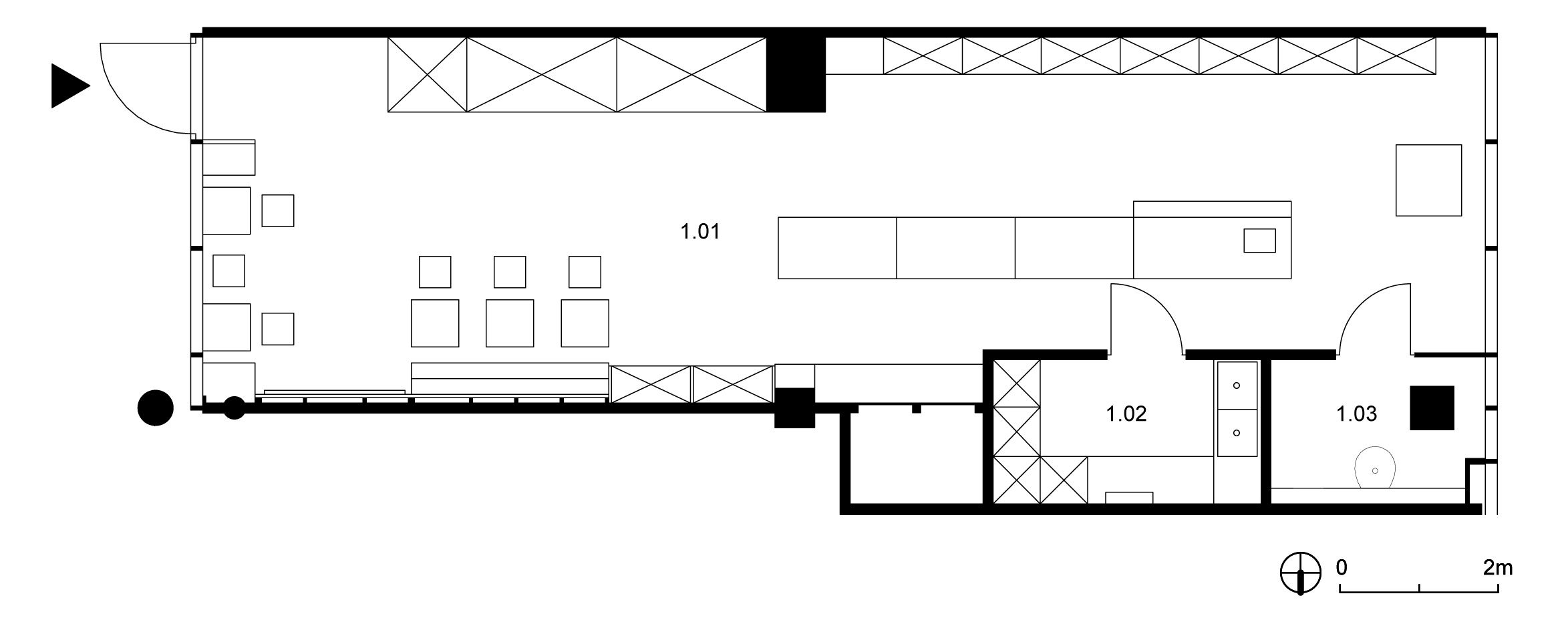 Pôdorys potravín 81,52 m²