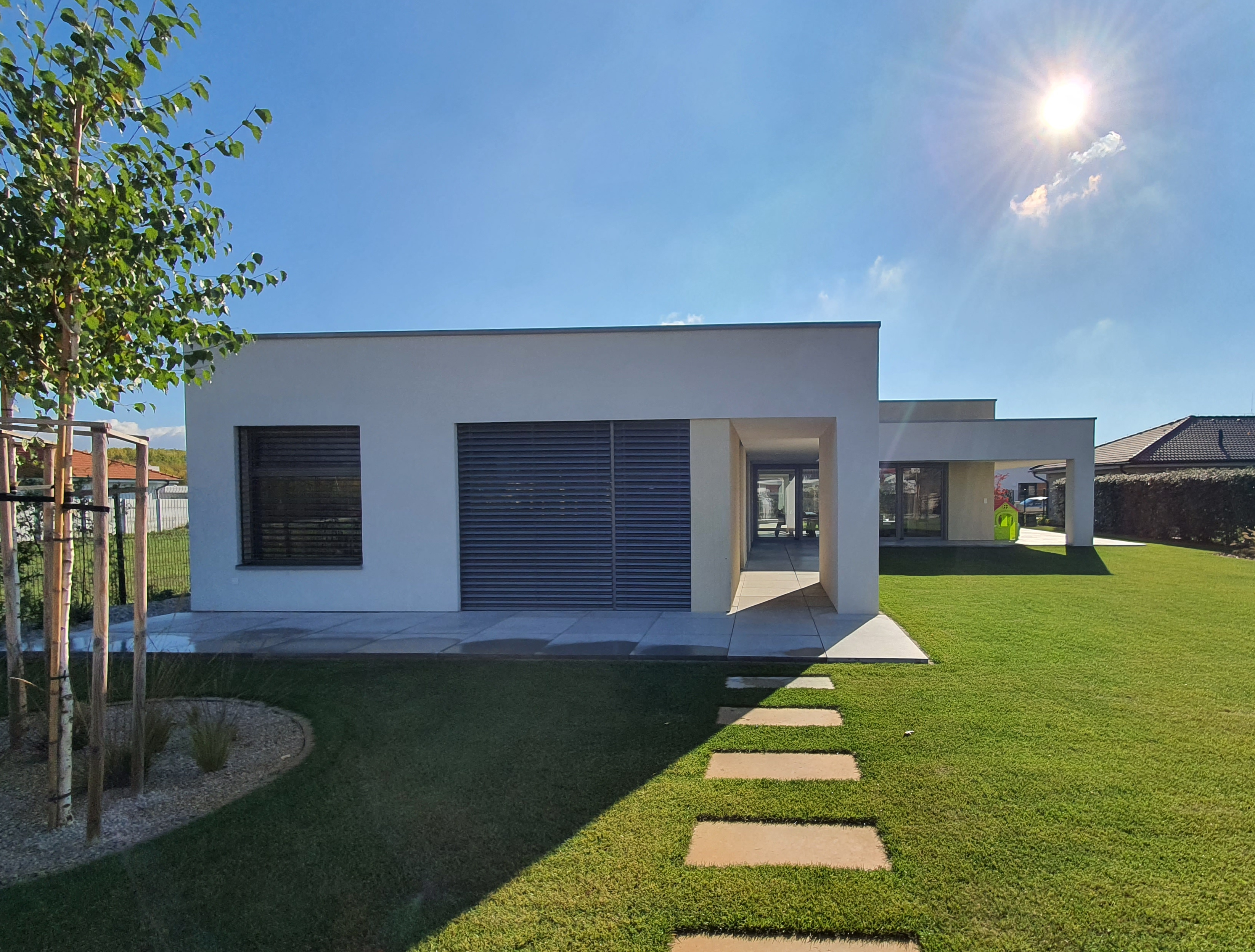 Family house on two plots of land